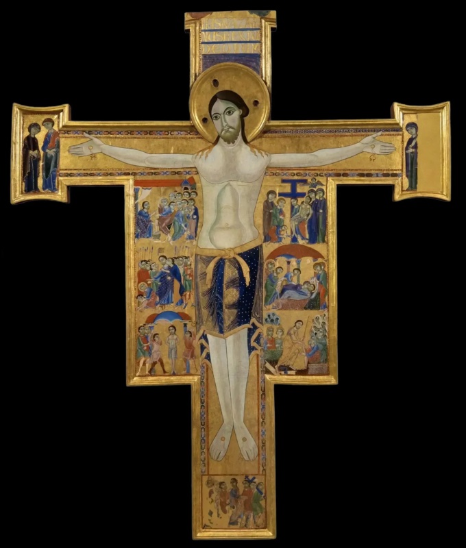 Painted Cross (Christ Triumphant)